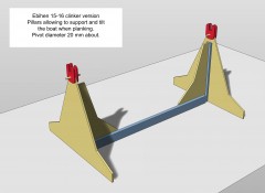 Chandelles pour la construction des Ebihen 15/16 Building pillars for Ebihen 15/16