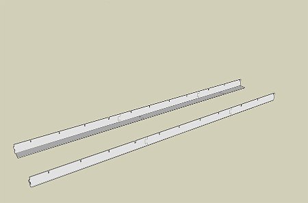 AV08 Notches have been NC cut to receive station supports