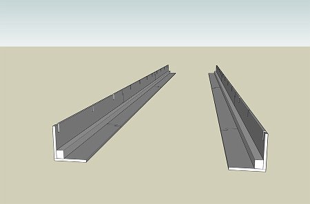 longerons Two main girders are laid down first