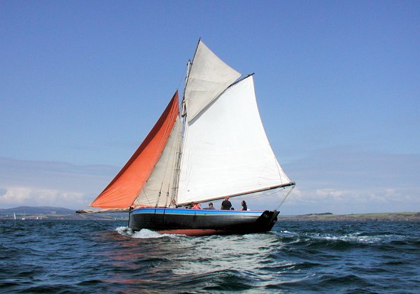 Enez Koalen, Loguivy crabber (North Brittany) Replica built in 1989 by Yvon Clochet, Vivier design.