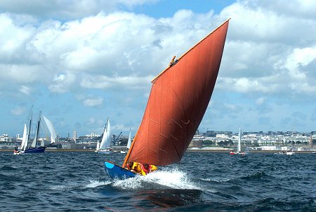 DSC00090 Aurore was participating to the Brest and Douarnenez traditional sail festival in 2012