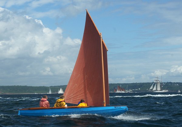 Plywood Seil Aurore from Switzerland Sail and oar pram, 5.4 m in length Go to Seil 18 description