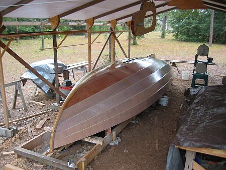 Fore Hull Overview Overview of the hull before turning over