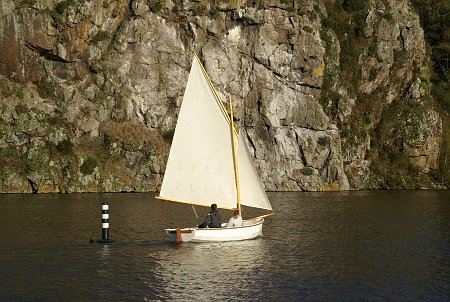 DSC06244 First trials of Bounty on Rance river