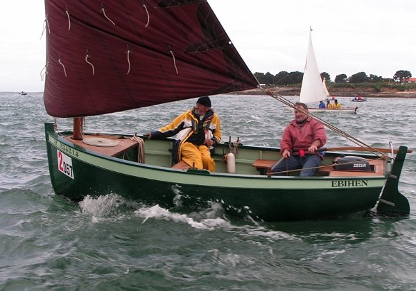The first Ebihen, strip planked Traditional sail boat, 4.5 m in length Go to Ebihen 15 description