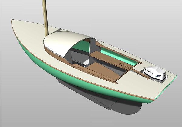 As de Pique Vues perspective du bateau et de son plan de pont