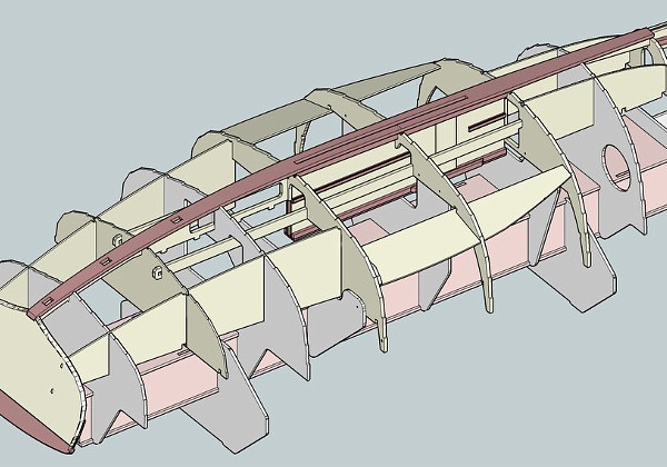 Montage avec kit clin 2011 La référence des voile-aviron, longueur 4.45 m
