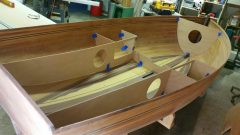 Morbic 11: a new, strip planked design Morbic 11 Bow Bulkhead